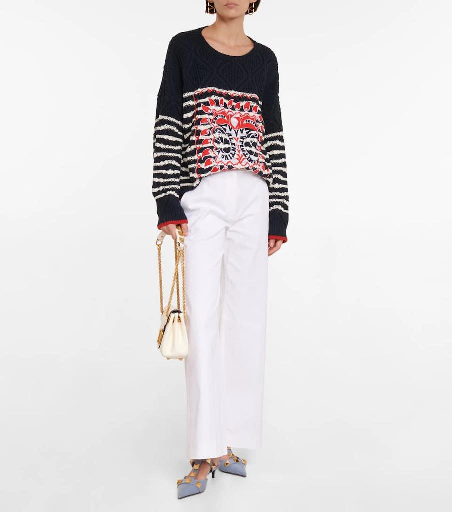 商品Valentino|Roman Stud leather mules,价格¥8103,第2张图片详细描述