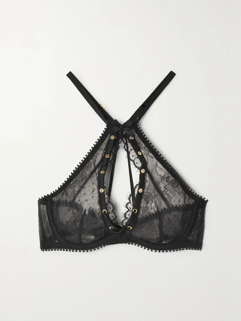 商品L'Agent by Agent Provocateur|Vallentina 带缀饰挖剪黎芭蕾丝带钢圈文胸  - 34D,价格¥1098,第1张图片