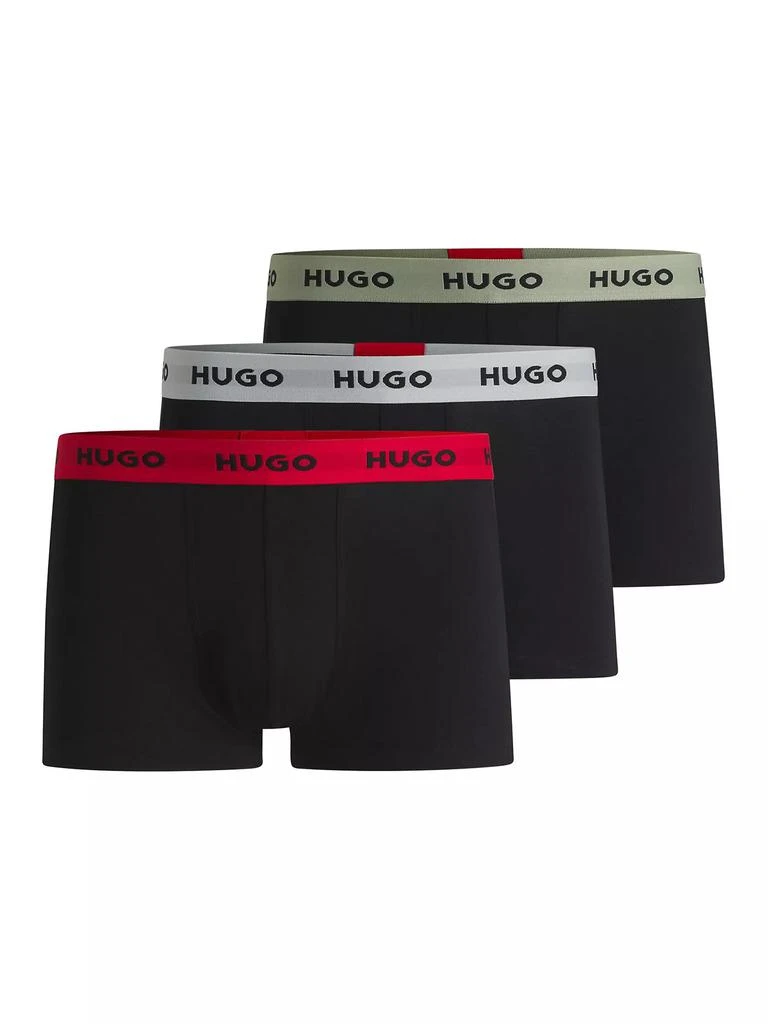 商品Hugo Boss|Three-Pack of Stretch-Cotton Trunks,价格¥336,第1张图片