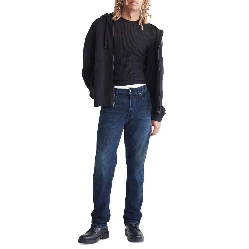 商品Calvin Klein|Men's Standard Straight-Fit Stretch Jeans,价格¥403-¥671,第4张图片详细描述
