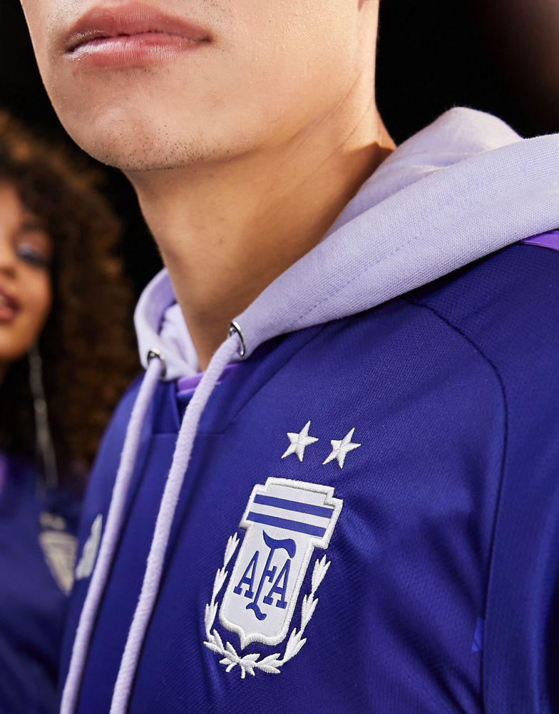 adidas Football Argentina World Cup 2022 unisex away shirt in purple商品第3张图片规格展示
