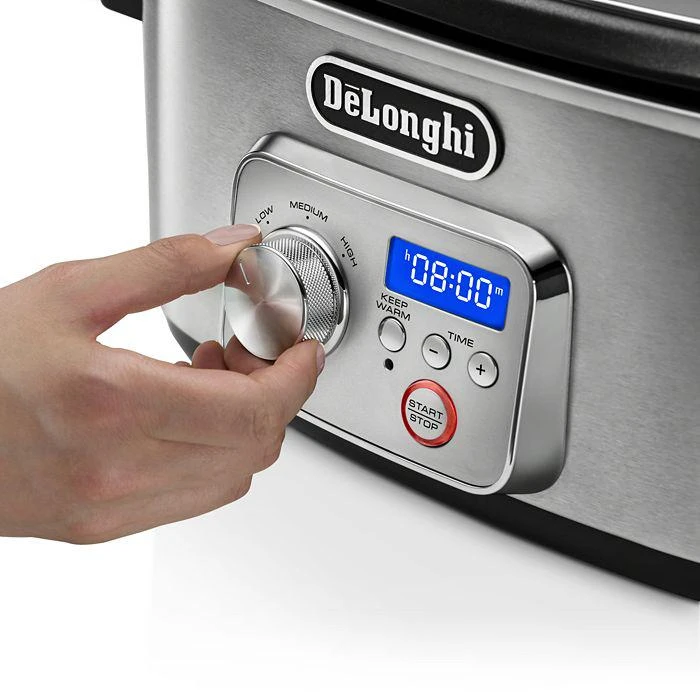 商品De'Longhi|Livenza Programmable Slow Cooker With Stovetop Safe Pot,价格¥1116,第3张图片详细描述