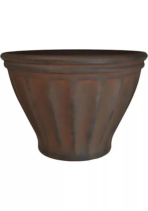 商品belk|Decor 20 In Charlotte Polyresin Planter With Uv Resistant Finish   Rust,价格¥382,第2张图片详细描述