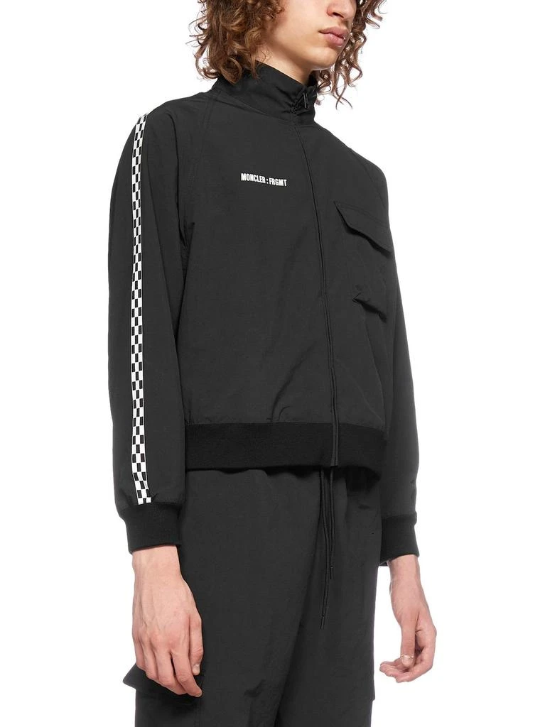 商品Moncler|Moncler X Fragment Hiroshi Fujiwara Logo Printed Bomber Jacket,价格¥4238,第3张图片详细描述