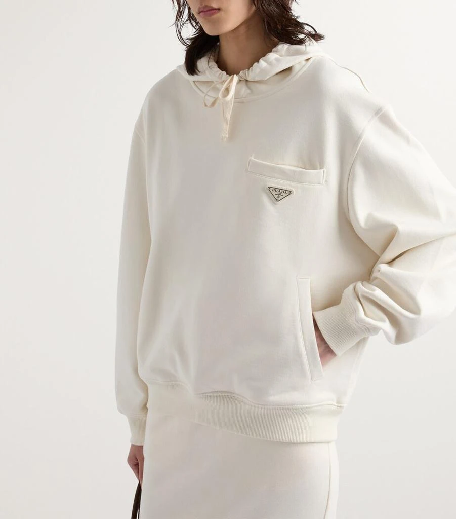 商品Prada|Cotton Logo Hoodie,价格¥14798,第3张图片详细描述