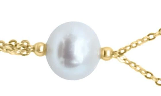 商品Effy|Emerald & Freshwater Pearl Station Y-Necklace,价格¥6889,第2张图片详细描述