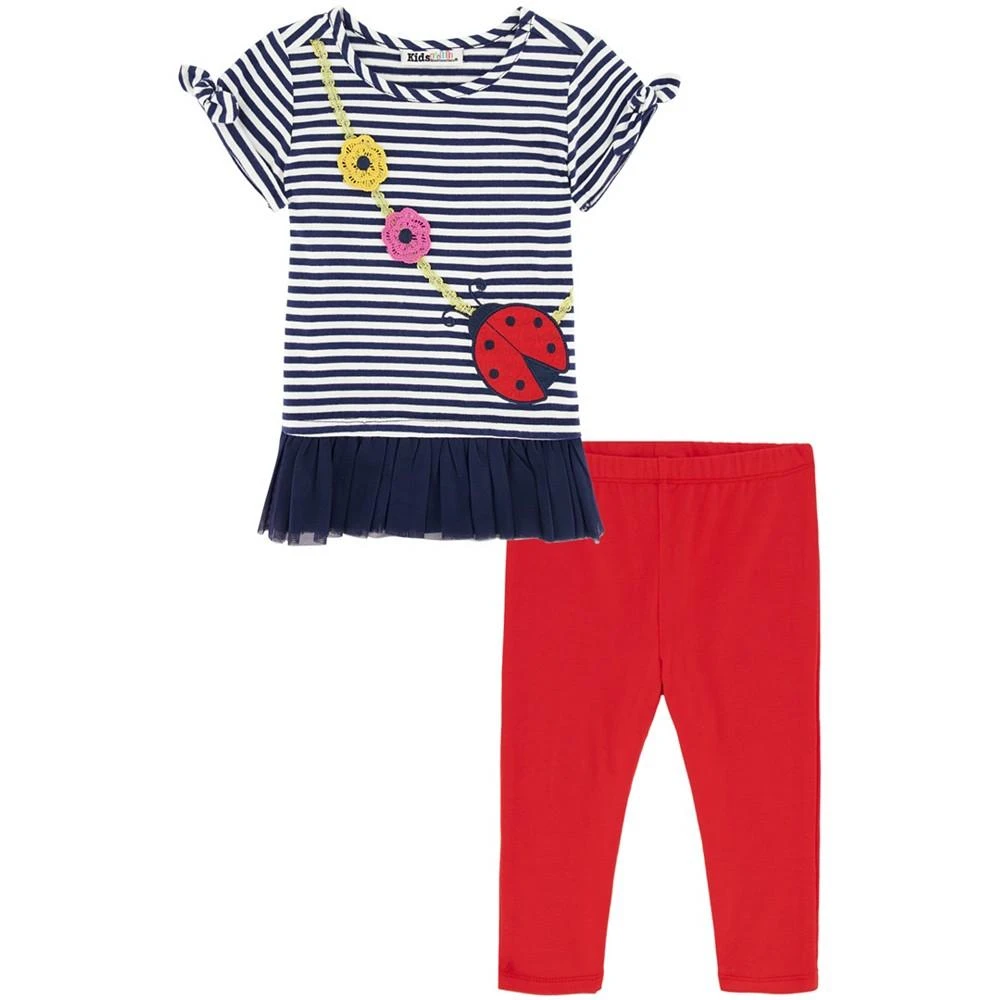 商品KIDS HEADQUARTERS|Baby Girls Ladybug Tunic and Leggings, 2 Piece Set,价格¥85,第1张图片