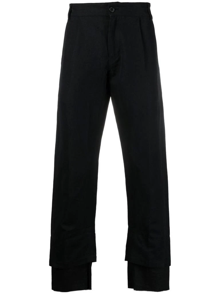 商品ANN DEMEULEMEESTER|ANN DEMEULEMEESTER MEN DOUBLE HEM TROUSERS,价格¥1935,第5张图片详细描述