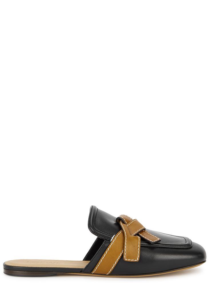 商品Loewe|Gate black leather mules,价格¥4548,第1张图片