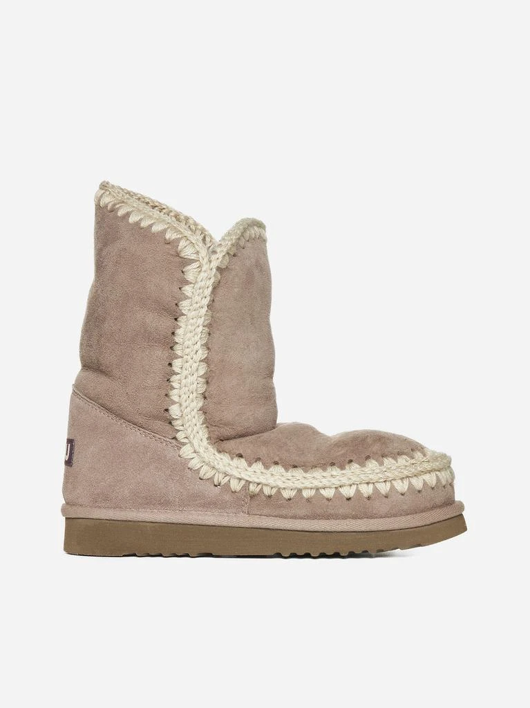 商品Mou|Eskimo suede and shearling ankle boots,价格¥1125,第1张图片