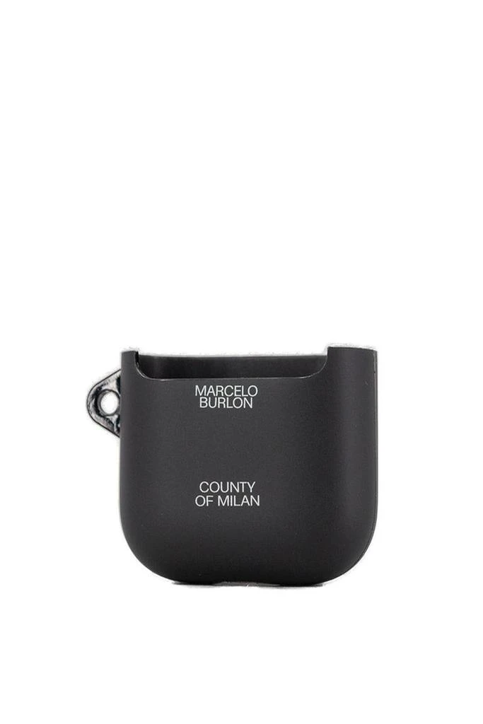 商品Marcelo Burlon|Marcelo Burlon County Of Milan Logo Printed AirPods Pro Case,价格¥322,第3张图片详细描述