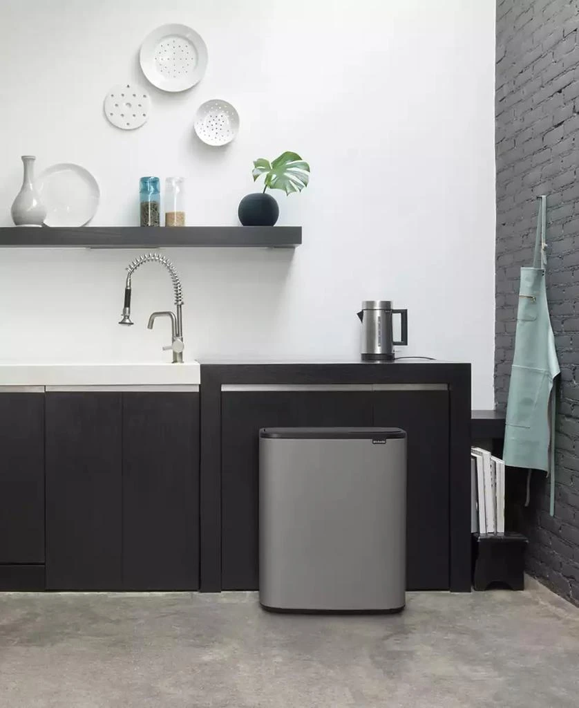 商品Brabantia|Bo Touch Top Trash Can, 16 Gallon, 60 Liter,价格¥3103,第5张图片详细描述