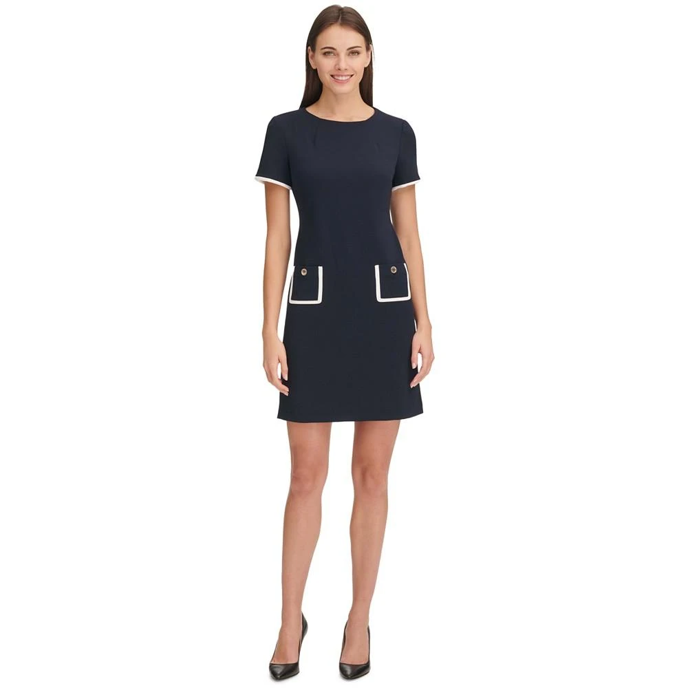 商品Tommy Hilfiger|Women's Colorblocked Pocket Sheath Dress,价格¥391,第1张图片