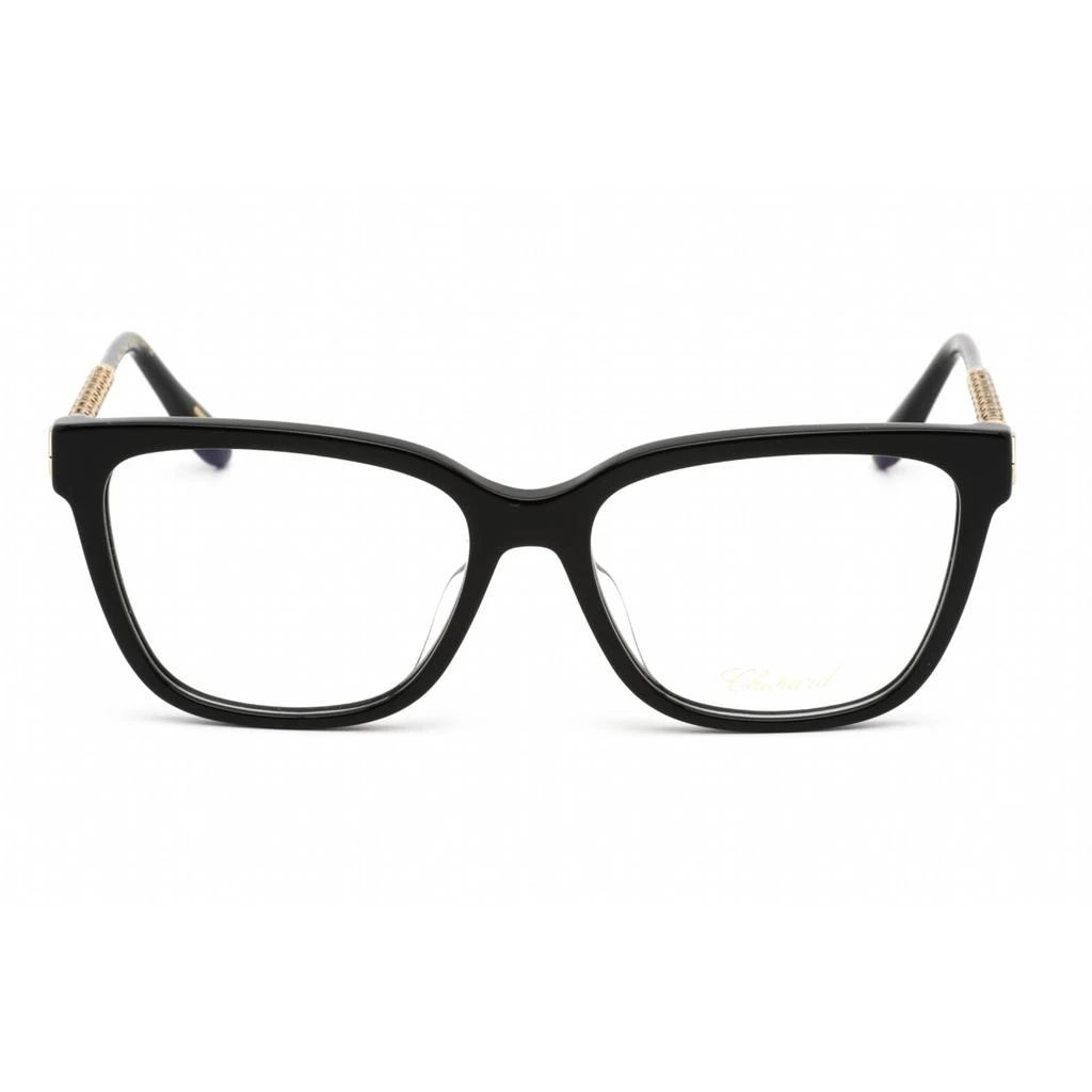 商品Chopard|Chopard Women's Eyeglasses - Shiny Black and Gold Rectangular Plastic | VCH333W 0700,价格¥1965,第2张图片详细描述