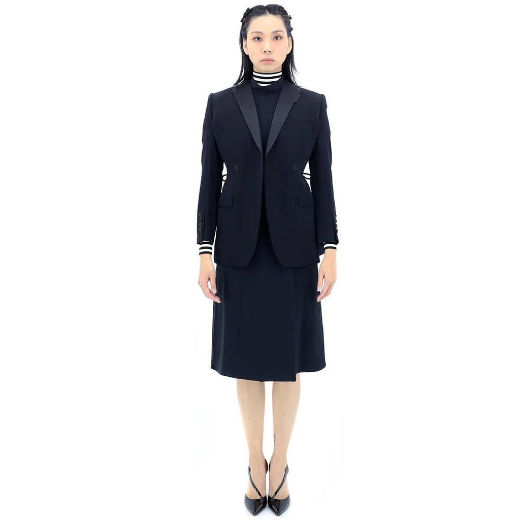 商品Burberry|Black Wool And Taffeta Cut-out Back Tuxedo Jacket,价格¥4199,第1张图片