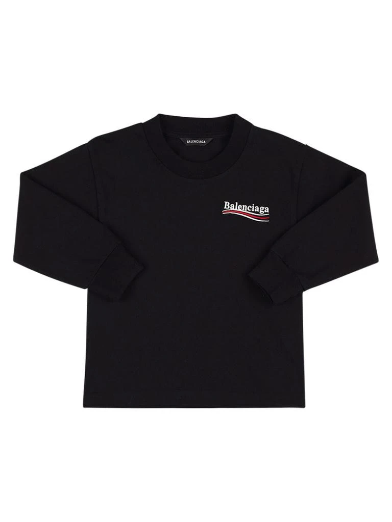 商品Balenciaga|Cotton Jersey L/s T-shirt,价格¥2282,第1张图片