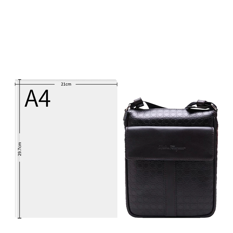 SALVATORE FERRAGAMO 拼色男士单肩包 24-9489-0554154 商品