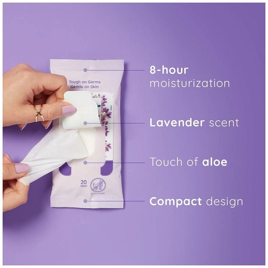 商品Wet Ones|Antibacterial Hand Wipes Lavender,价格¥23,第3张图片详细描述