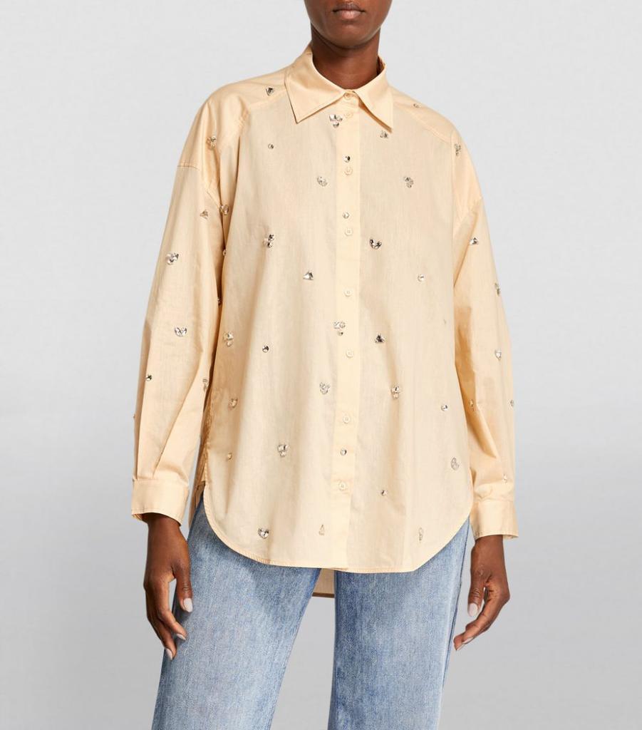 商品Sandro|Embellished Oversized Shirt,价格¥2634,第5张图片详细描述