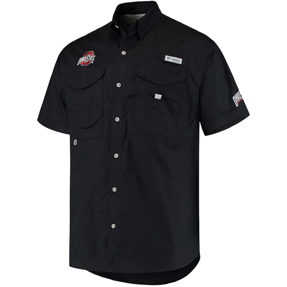 Men's PFG Ohio State Buckeyes Bonehead Button-Up Shirt商品第2张图片规格展示