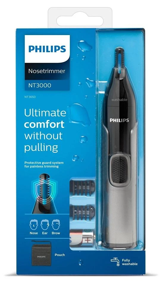 商品Philips|Philips - Series 3000 Waterproof Nose and Ear Trimmer NT3650/16,价格¥235,第1张图片