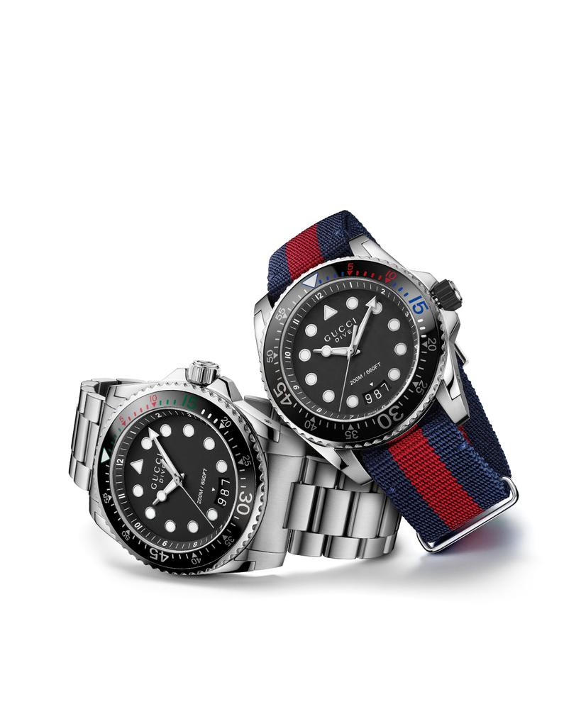 45mm Gucci Dive Stainless Steel Bracelet Watch商品第5张图片规格展示