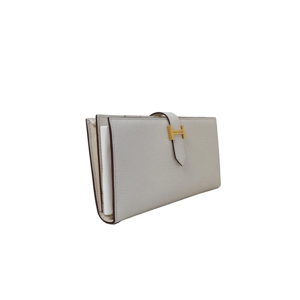 商品Hermes|Hermes Bearn Wallet Gold Hardware Nata,价格¥24155,第2张图片详细描述