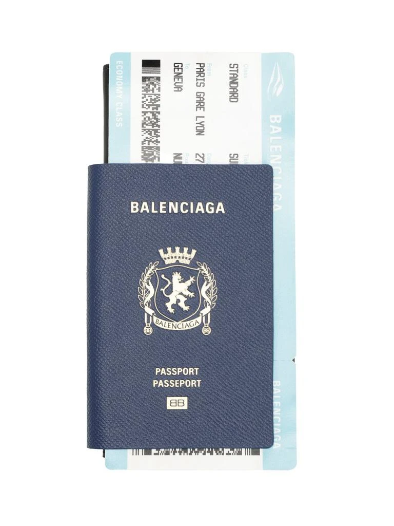 商品Balenciaga|Passport Small Leather Goods Blue,价格¥5641,第1张图片