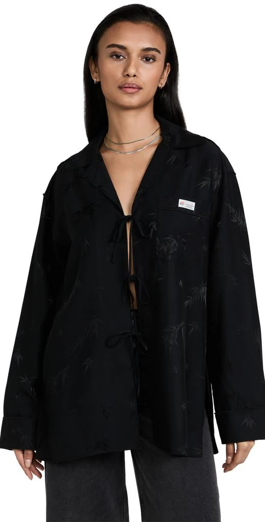 商品Alexander Wang|Alexander Wang 长袖睡衣式衬衫,价格¥1529,第1张图片