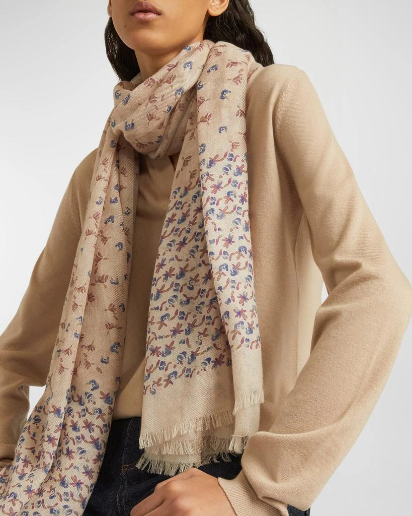 商品Loro Piana|Stola Wildflower Meadow Cashmere Scarf,价格¥13502,第1张图片