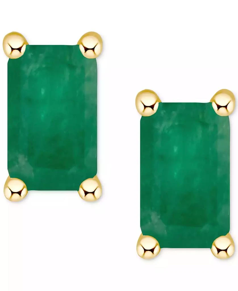 商品Macy's|Tanzanite Stud Earrings (1/2 ct. t.w.) in 14k Gold (Also in Emerald, Ruby & Sapphire),价格¥1619,第1张图片