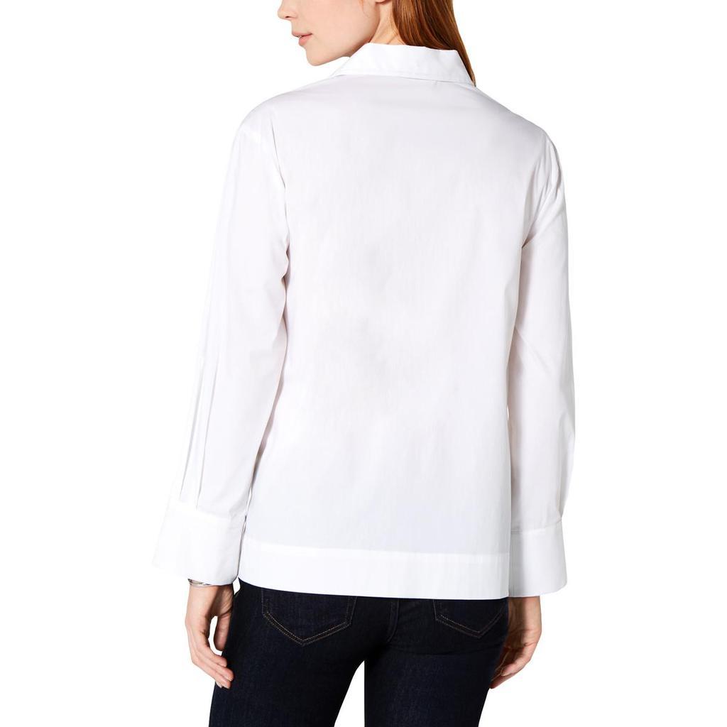 商品Tommy Hilfiger|Tommy Hilfiger Womens Zip Up Collar Pullover Top,价格¥298,第4张图片详细描述