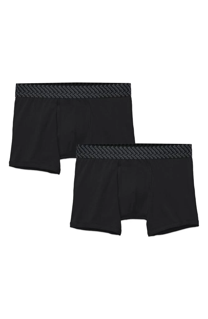 商品Tommy John|Cotton Basics 2-Pack 4" Boxer Briefs,价格¥143,第1张图片