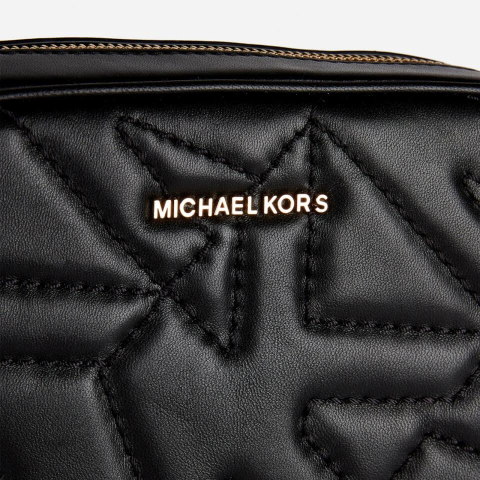 商品Michael Kors|MICHAEL Michael Kors Women's Jet Set Camera Bag Quilted Bag - Black,价格¥965,第3张图片详细描述