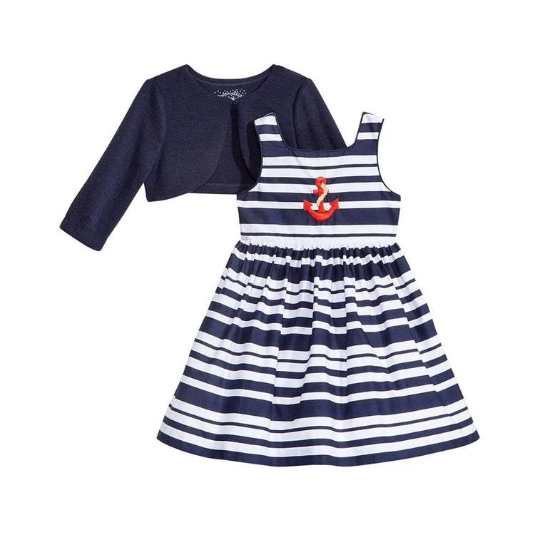 商品Marmellata|2-Pc. Striped Dress & Cardigan Set, Toddler Girls,价格¥174,第2张图片详细描述