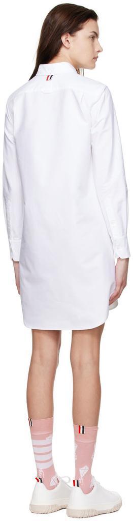 商品Thom Browne|White Cotton Mini Dress,价格¥6603,第5张图片详细描述