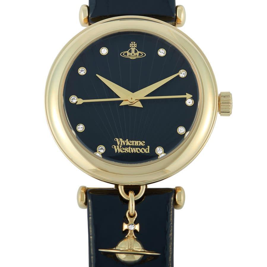 商品Vivienne Westwood|Trafalgar Quartz Crystal Black Dial Ladies Watch VV108BKBK,价格¥1150,第1张图片
