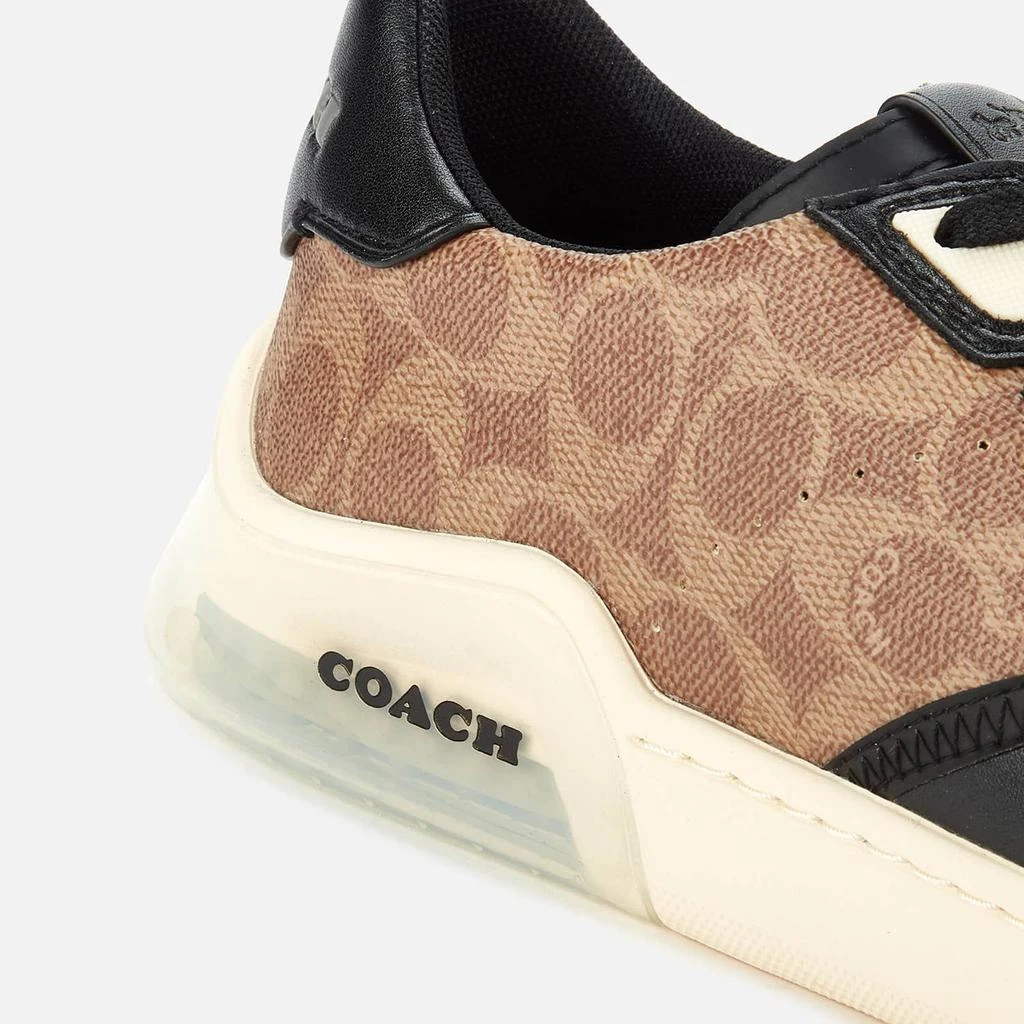 商品Coach|COACH MEN'S CITYSOLE SIGNATURE COURT TRAINERS - TAN/BLACK,价格¥1286,第4张图片详细描述