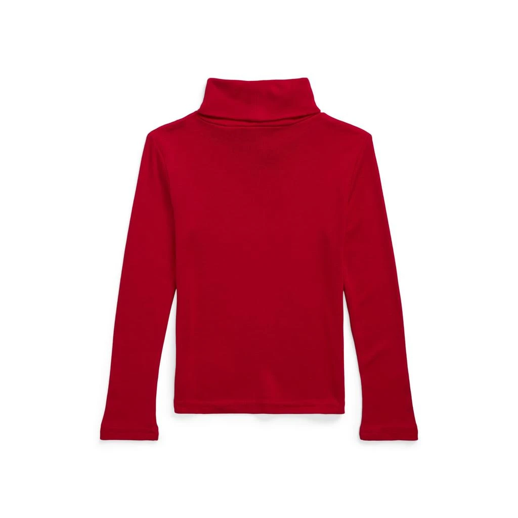 商品Ralph Lauren|Ribbed Cotton-Blend Turtleneck (Toddler/Little Kids),价格¥237,第2张图片详细描述