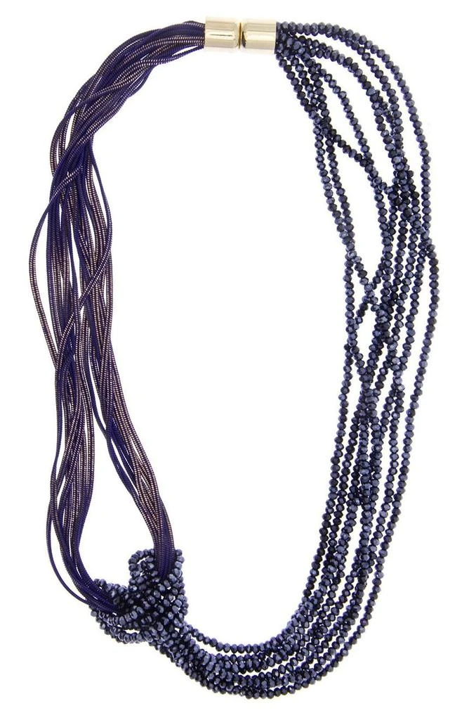 商品SAACHI|Knotted Chain Layered Statement Necklace,价格¥188,第3张图片详细描述