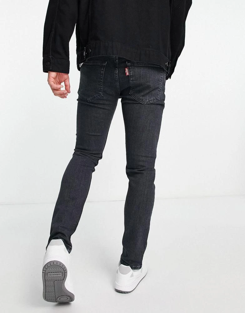 商品Levi's|Levi's 519 extreme skinny hi-ball jeans in black,价格¥405,第4张图片详细描述