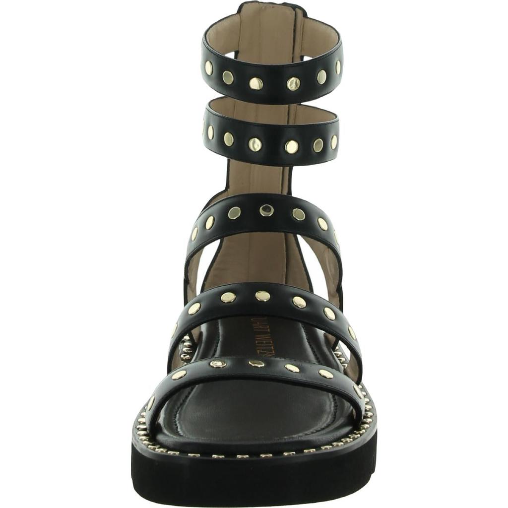 Stuart Weitzman Womens Gala Leather Studded Gladiator Sandals商品第10张图片规格展示