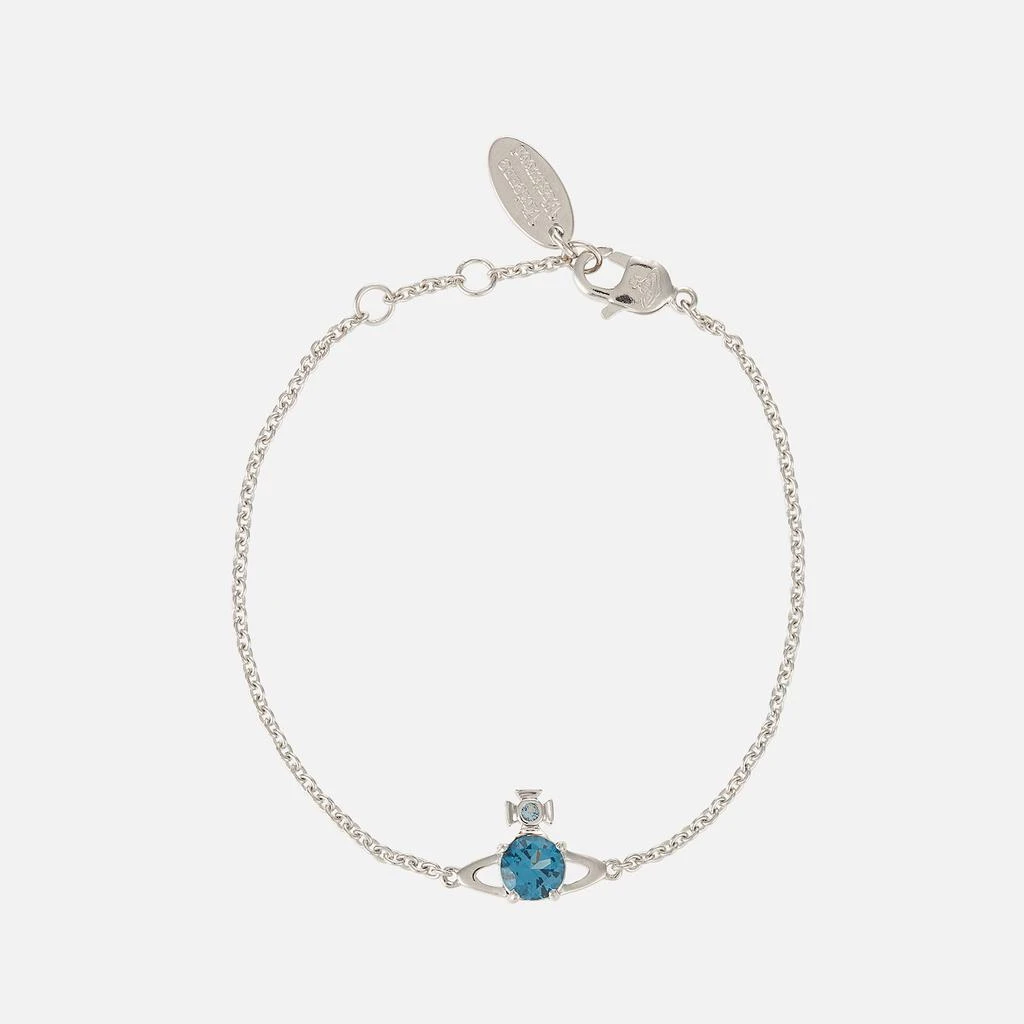 商品Vivienne Westwood|Vivienne Westwood Reina Platinum and Crystal Small Bracelet,价格¥824,第1张图片