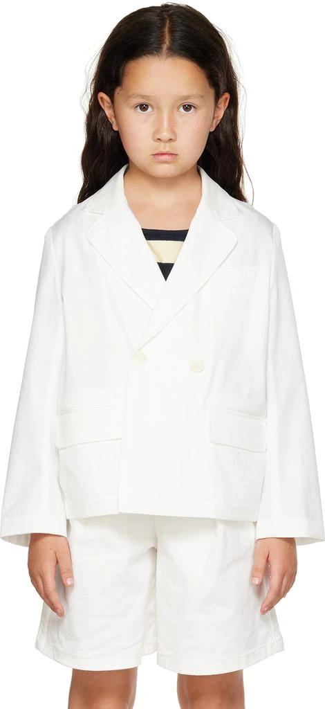 商品Bonpoint|Kids White Tiya Coat,价格¥515,第1张图片