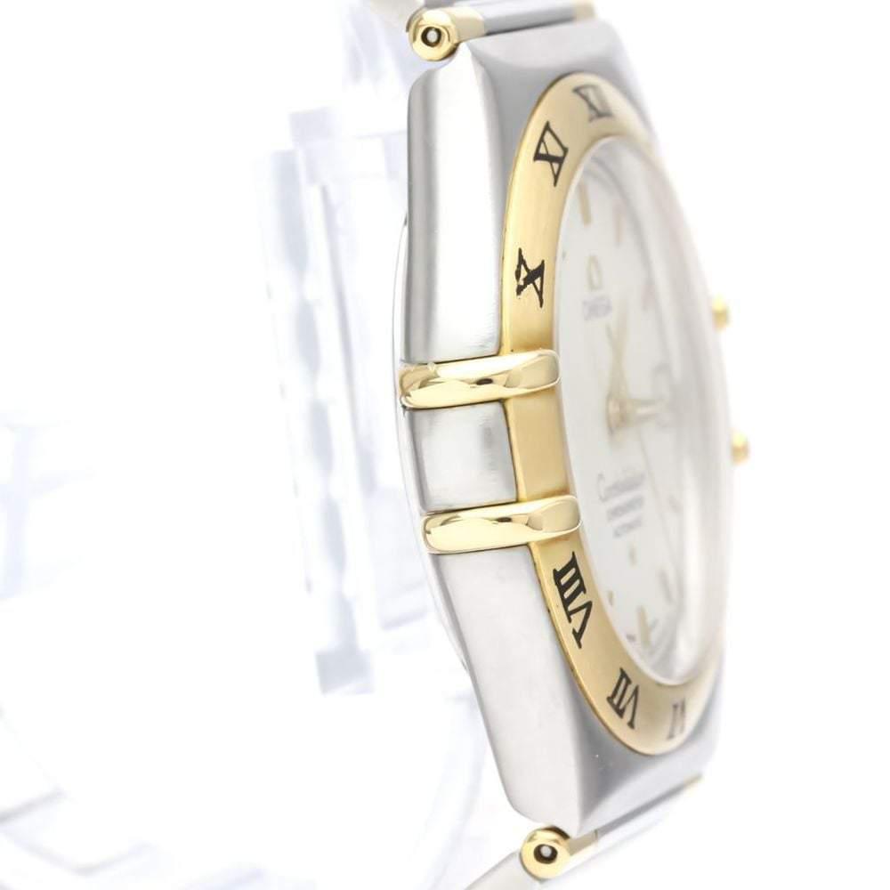 Omega Silver 18k Yellow Gold And Stainless Steel Constellation 1202.30 Automatic Men's Wristwatch 36 mm商品第6张图片规格展示