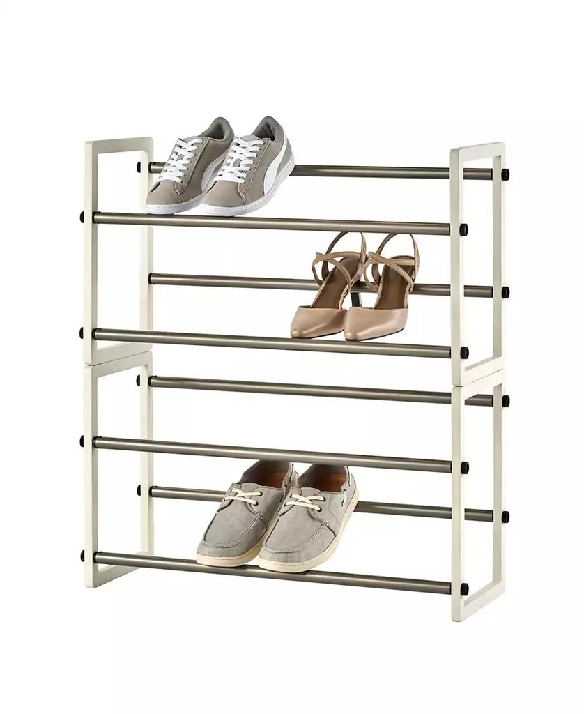 商品TRINITY|Basics 2- Tier Expandable Shoe Rack, Pack of 2,价格¥423,第2张图片详细描述
