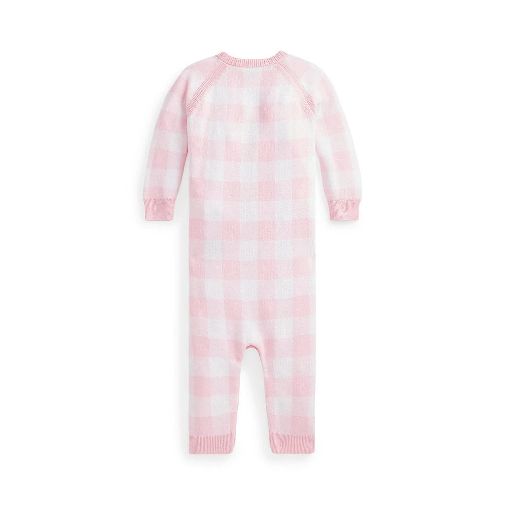 商品Ralph Lauren|Gingham Cotton Sweater Coverall (Infant),价格¥565,第2张图片详细描述