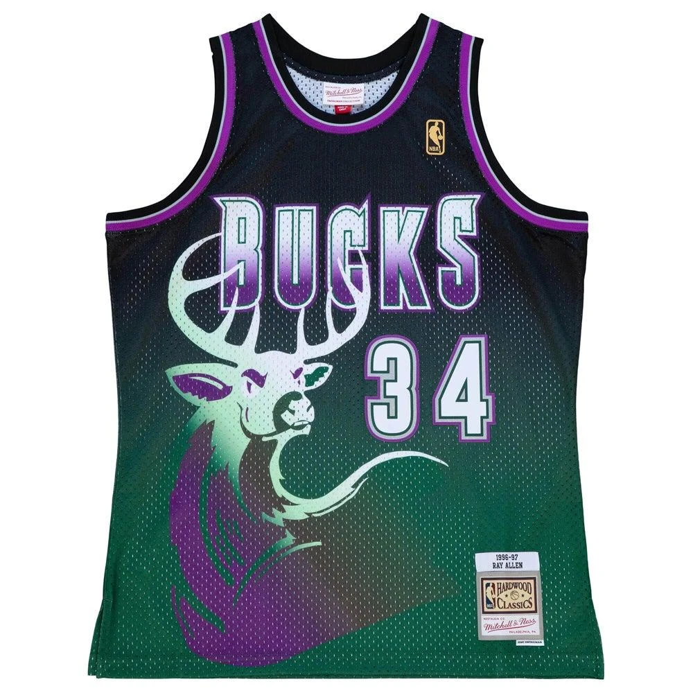 商品Mitchell & Ness|Fadeaway Swingman Crew Neck Athletic Tank Top Jersey 1996-97,价格¥454,第1张图片详细描述