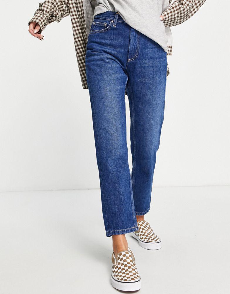 Carhartt WIP slim fit jeans in dark stonewash denim商品第1张图片规格展示