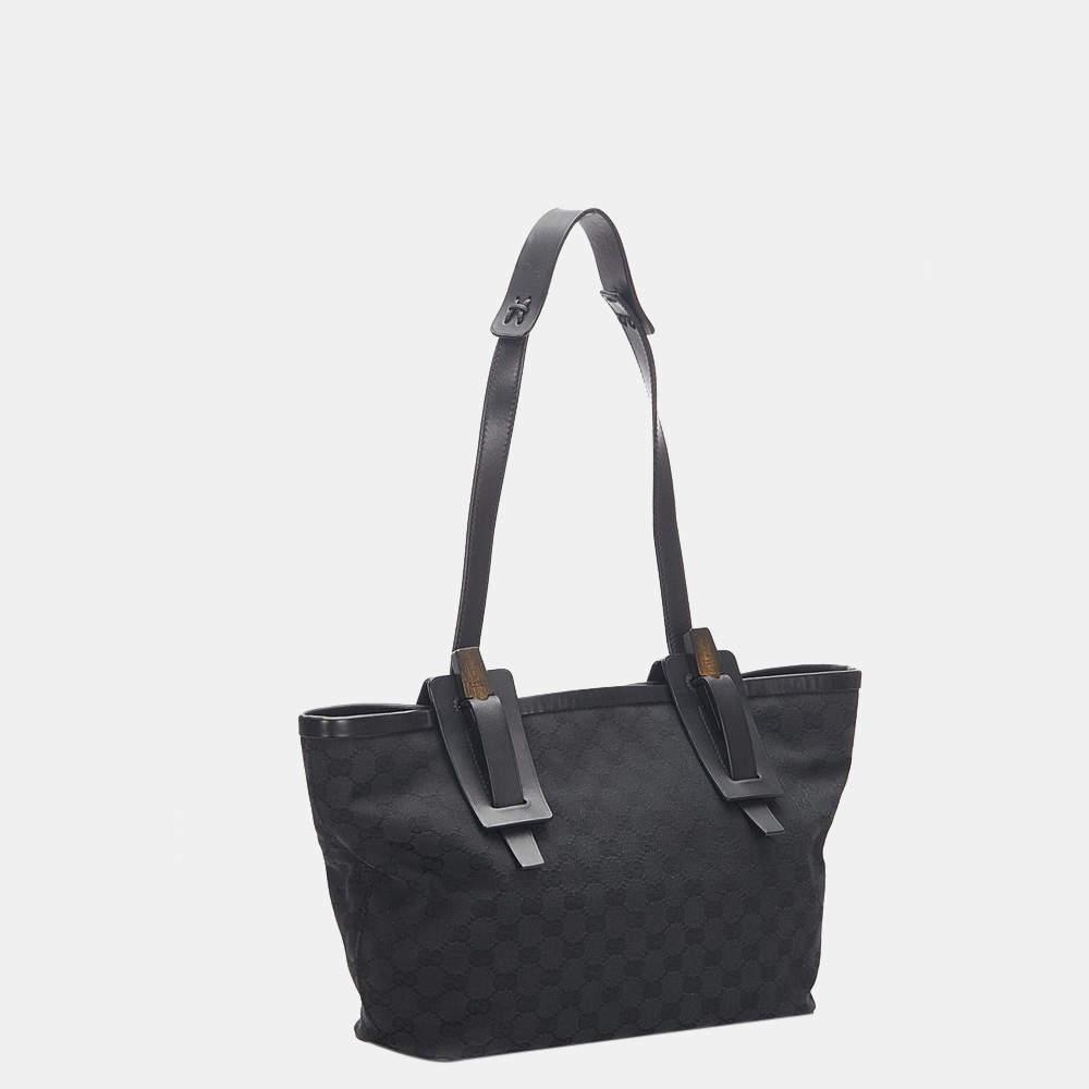商品[二手商品] Gucci|Gucci Black GG Canvas Tote Bag,价格¥4403,第4张图片详细描述